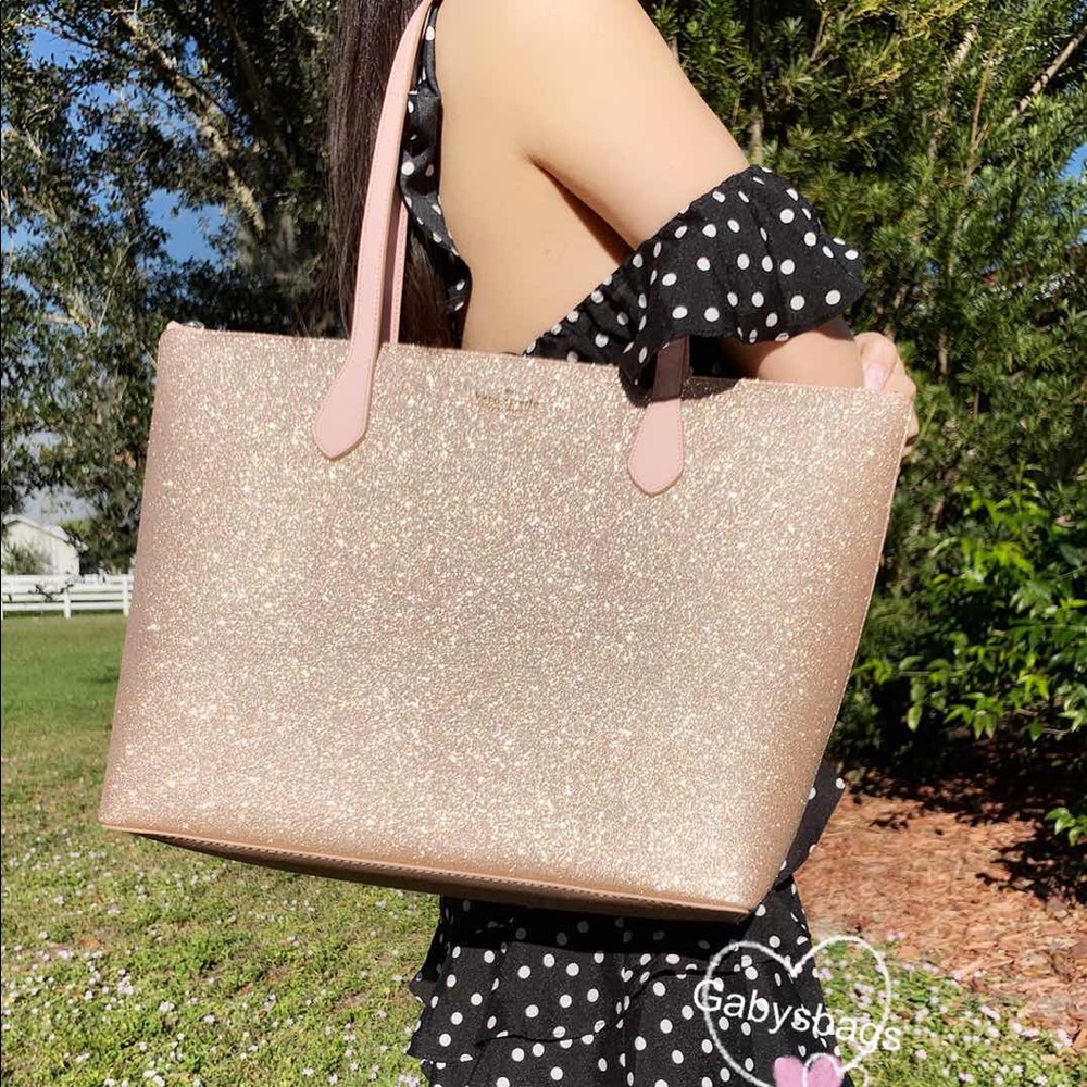 NWTππ-Kate Spade β οΈ Joeley Penny Tote Rose Gold - Picture 6 of 7